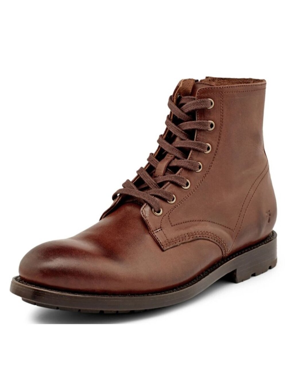 Frye Bowery Men's Leater Lace-Up Combat Ankle Boots Brown Size 13 D